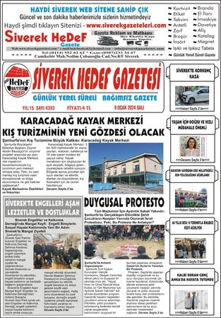 SİVEREK HEDEF GAZETESİ 9 OCAK 2024 SALI